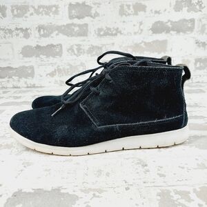 Ugg Casual Lace Up Shoes Black Suede Chukka Boots X367